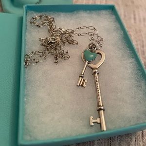 Tiffany Heart Key Necklace